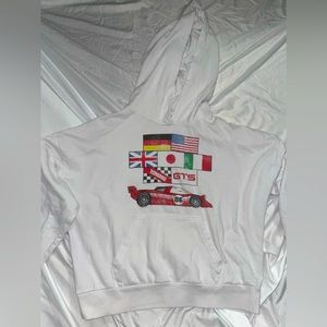 Speedaway Racing White Hoodie